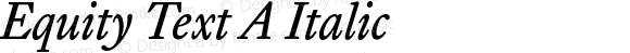 Equity Text A Italic
