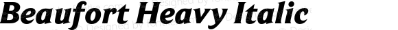 Beaufort Heavy Italic