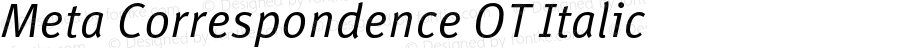 Meta Correspondence OT Italic