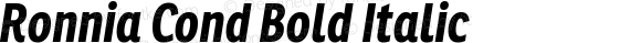 Ronnia Cond Bold Italic