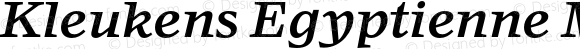 Kleukens Egyptienne Medium Italic