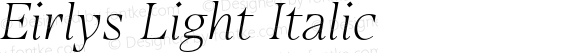 Eirlys Light Italic