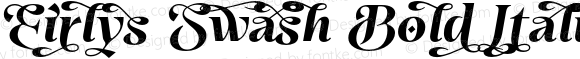 Eirlys Swash Bold Italic