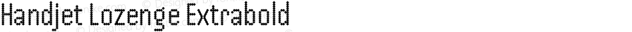 Handjet Lozenge Extrabold