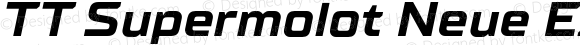 TT Supermolot Neue Expanded Bold Italic