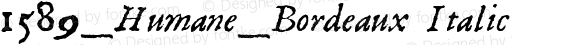 1589_Humane_Bordeaux Italic