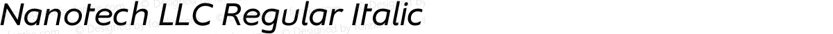 Nanotech LLC Regular Italic