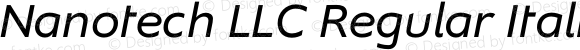 Nanotech LLC Regular Italic