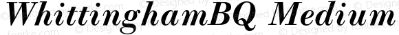 WhittinghamBQ Medium Italic