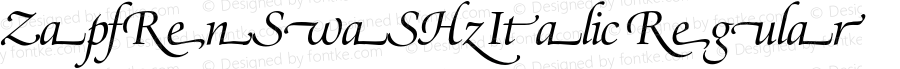 ZapfRenSwaSH-Italic Regular 001.000