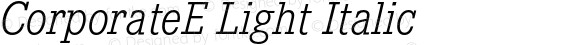 CorporateELight-Italic