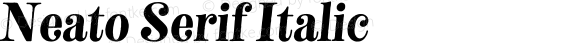 Neato Serif Italic