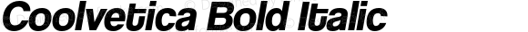 Coolvetica Bold Italic