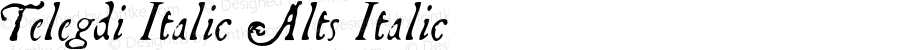 Telegdi Italic Alts Italic Macromedia Fontographer 4.1.3 9/27/01