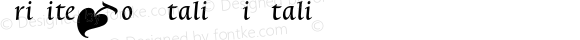 TriniteNo1 Italic Pi Italic
