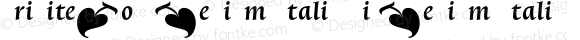 TriniteNo1 Medium Italic Pi Medium Italic