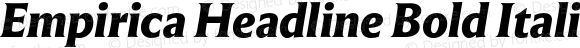 Empirica Headline Bold Italic
