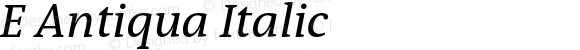 EAntiqua-Italic