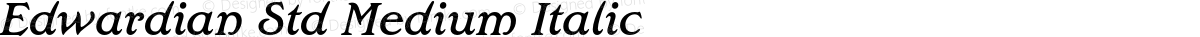 Edwardian Std Medium Italic