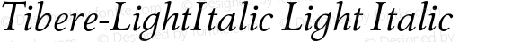 Tibere-LightItalic Light Italic