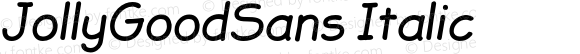 JollyGoodSans Italic