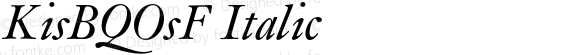 KisBQOsF Italic