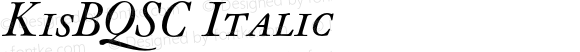 KisBQSC Italic