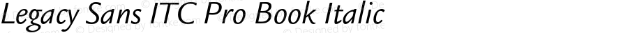 LegacySansITCPro-BookItalic