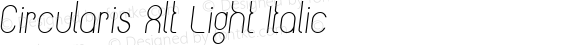 Circularis Light Alt Italic