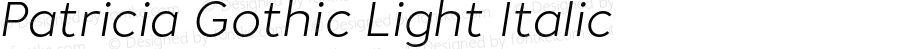 PatriciaGothic-LightItalic