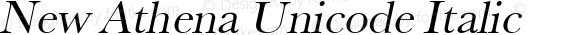 New Athena Unicode Italic