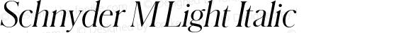 SchnyderM-LightItalic