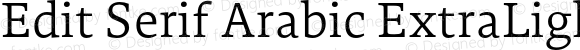 Edit Serif Arabic ExtraLight