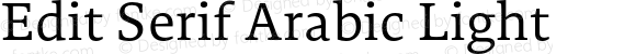 Edit Serif Arabic Light