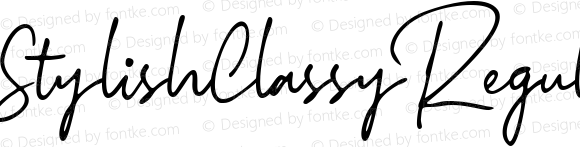 StylishClassyRegular ☞