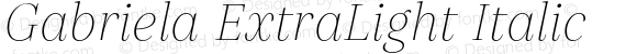 Gabriela-ExtraLightItalic