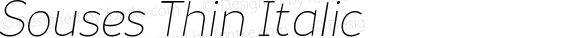 Souses Thin Italic