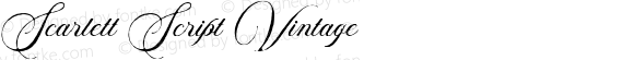 Scarlett Script Vintage