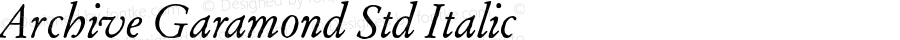 ArchiveGaramondStd-Italic