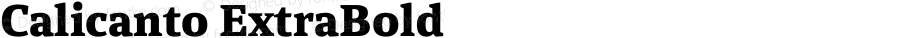 Calicanto ExtraBold