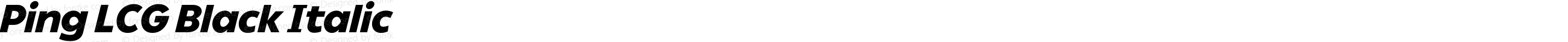 PingLCG-BlackItalic