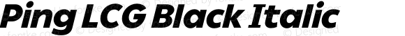 Ping LCG Black Italic