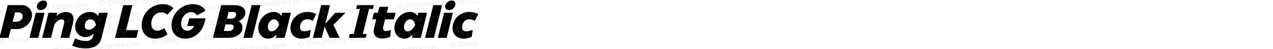 PingLCG-BlackItalic