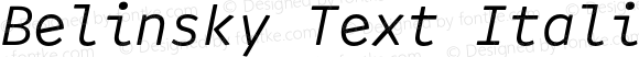 Belinsky Text Italic