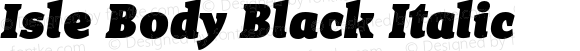 Isle Body Black Italic