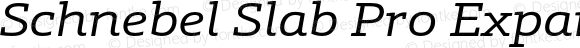 SchnebelSlabProExpand-Italic