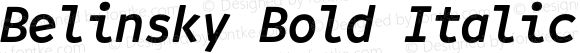 Belinsky Bold Italic