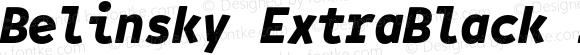Belinsky ExtraBlack Italic
