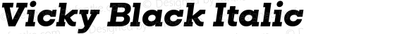 Vicky Black Italic