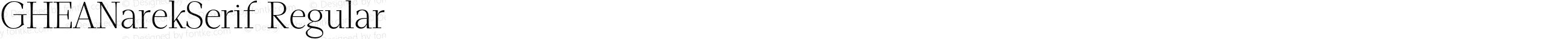 GHEANarekSerif Regular